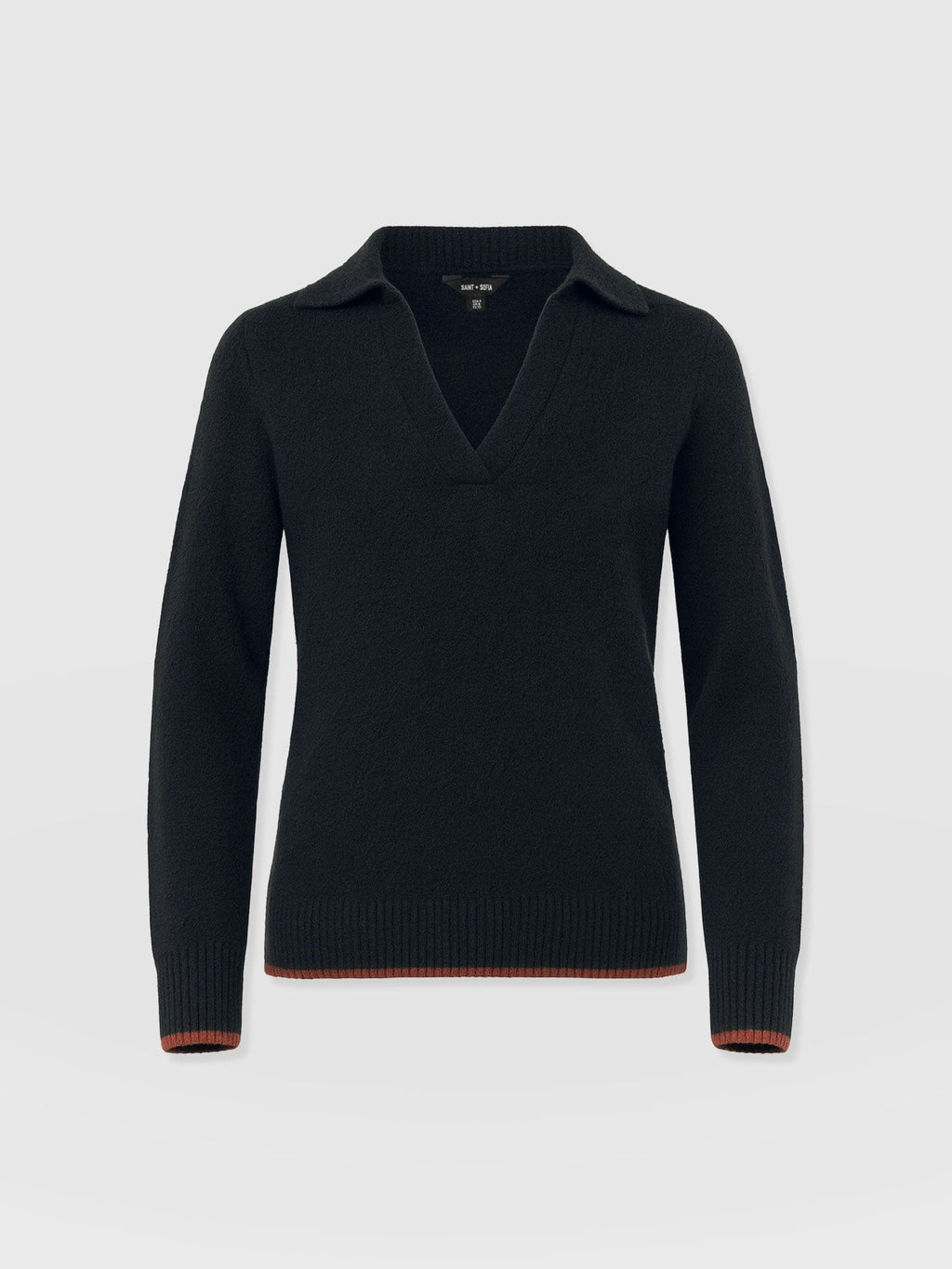 Delphi Polo Knit - Black