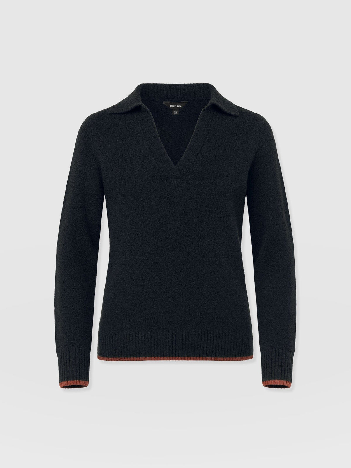 Delphi Polo Knit - Black