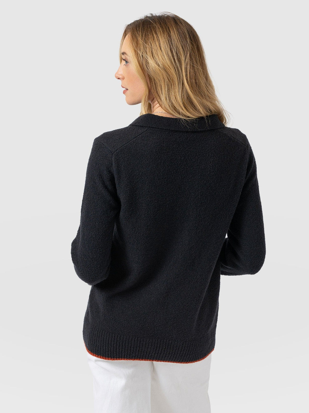 Delphi Polo Knit - Black