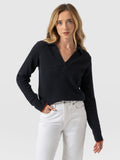 Delphi Polo Knit - Black