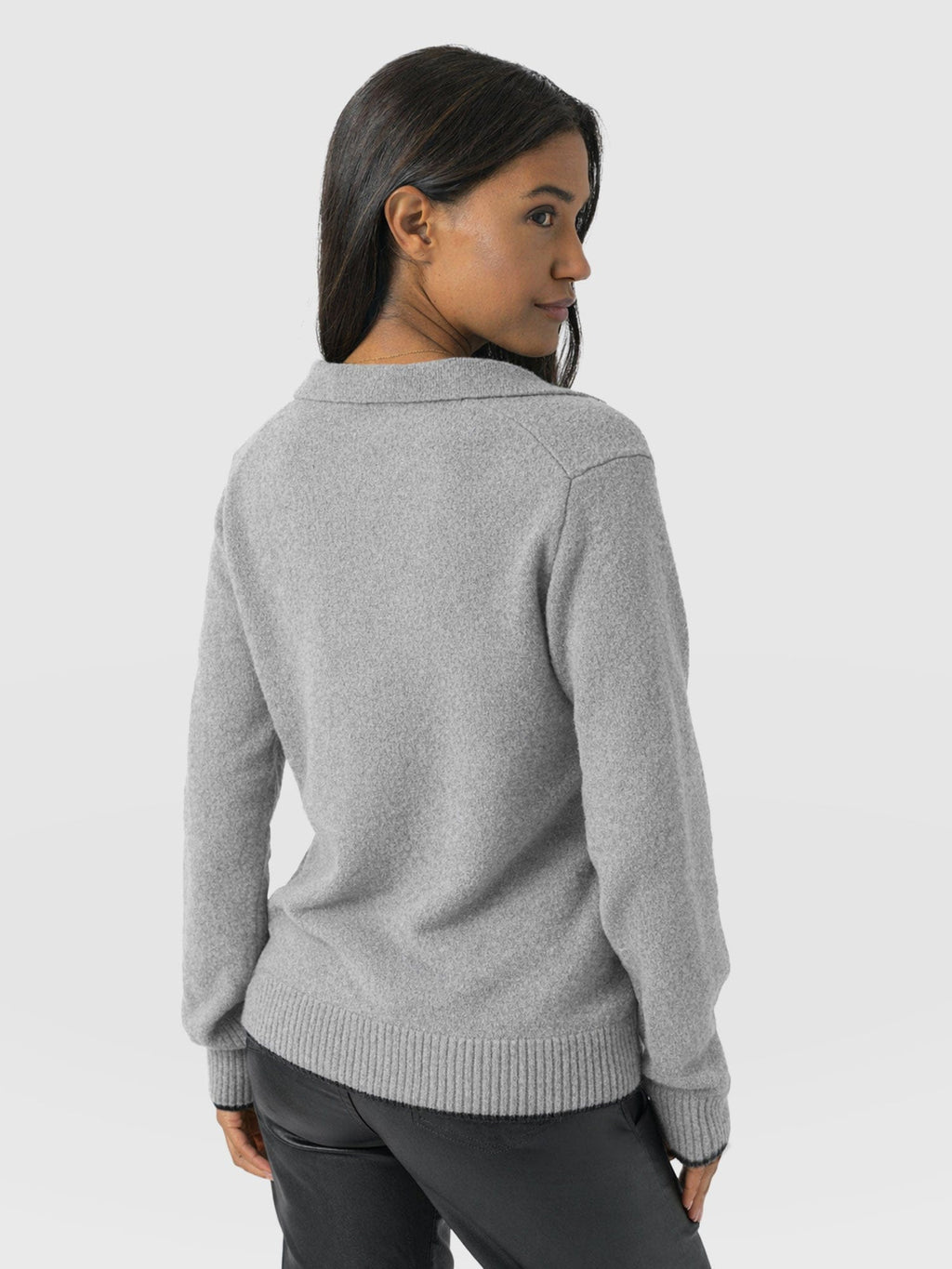Delphi Polo Knit - Grey