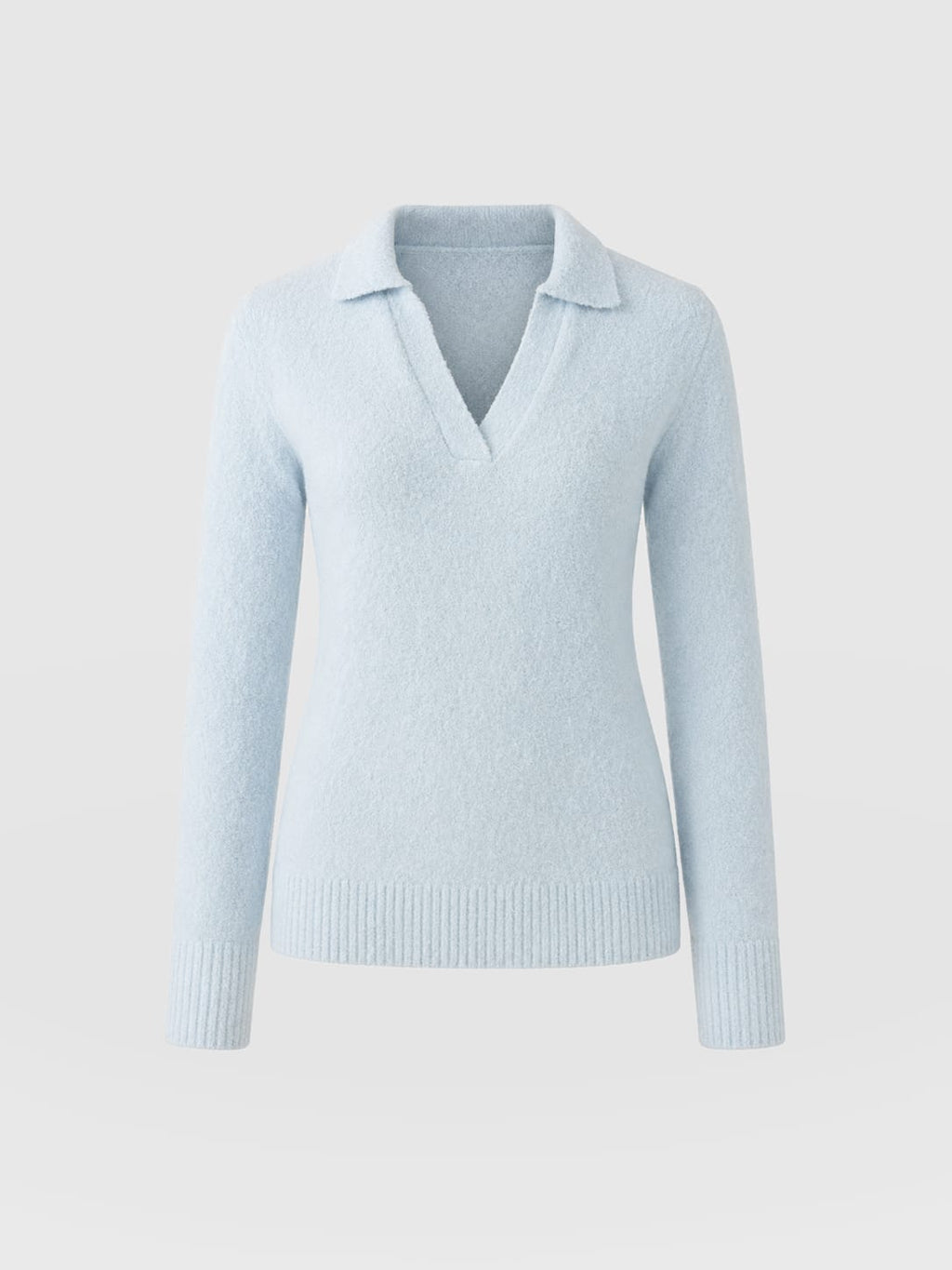 Delphi Polo Knit - Ice Blue