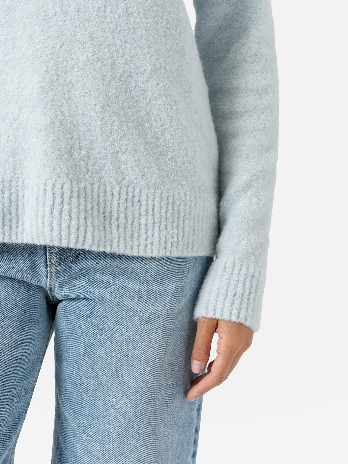Delphi Polo Knit - Ice Blue