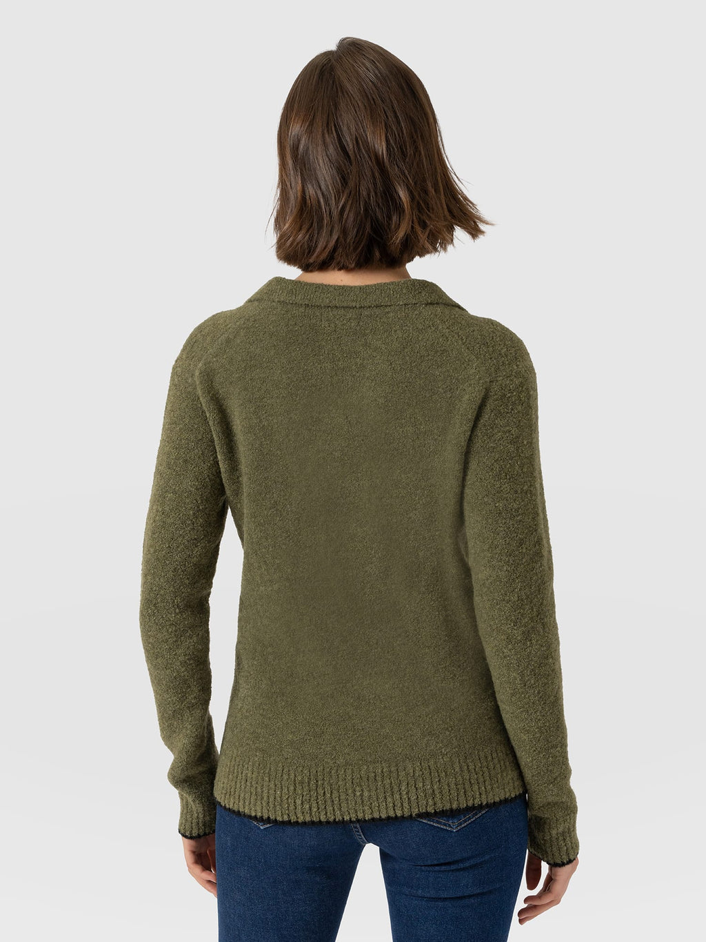 Delphi Polo Knit - Khaki