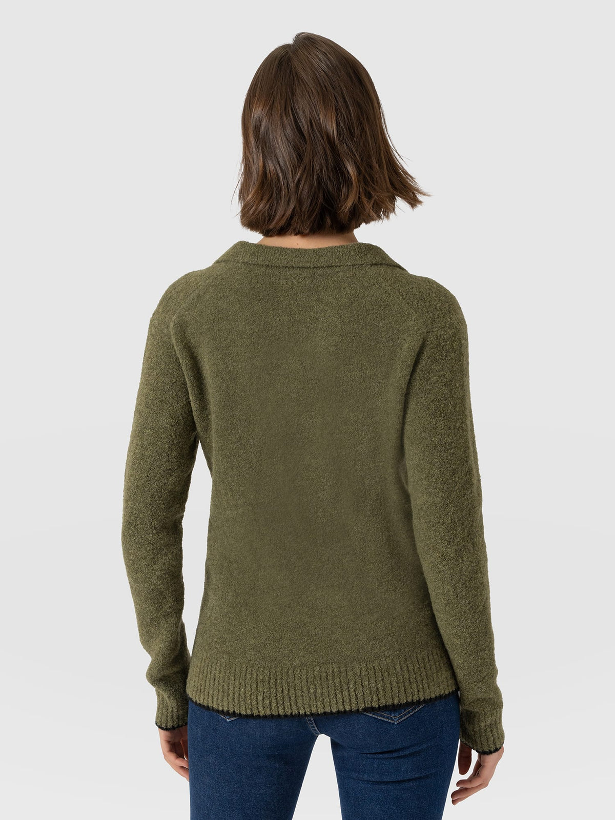 Delphi Polo Knit - Khaki