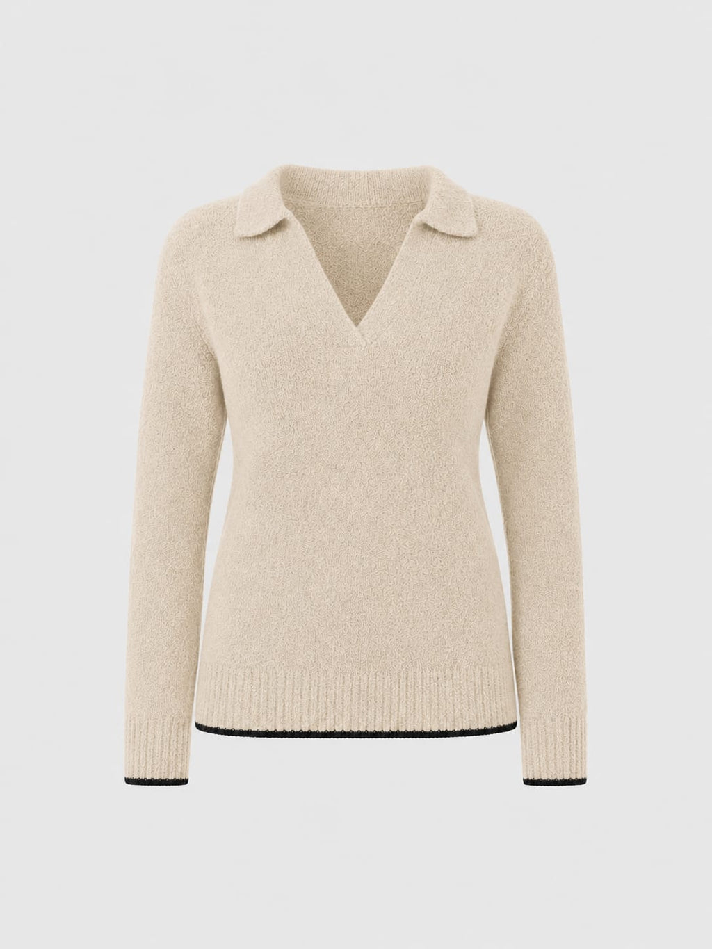 Delphi Polo Knit - Oatmeal
