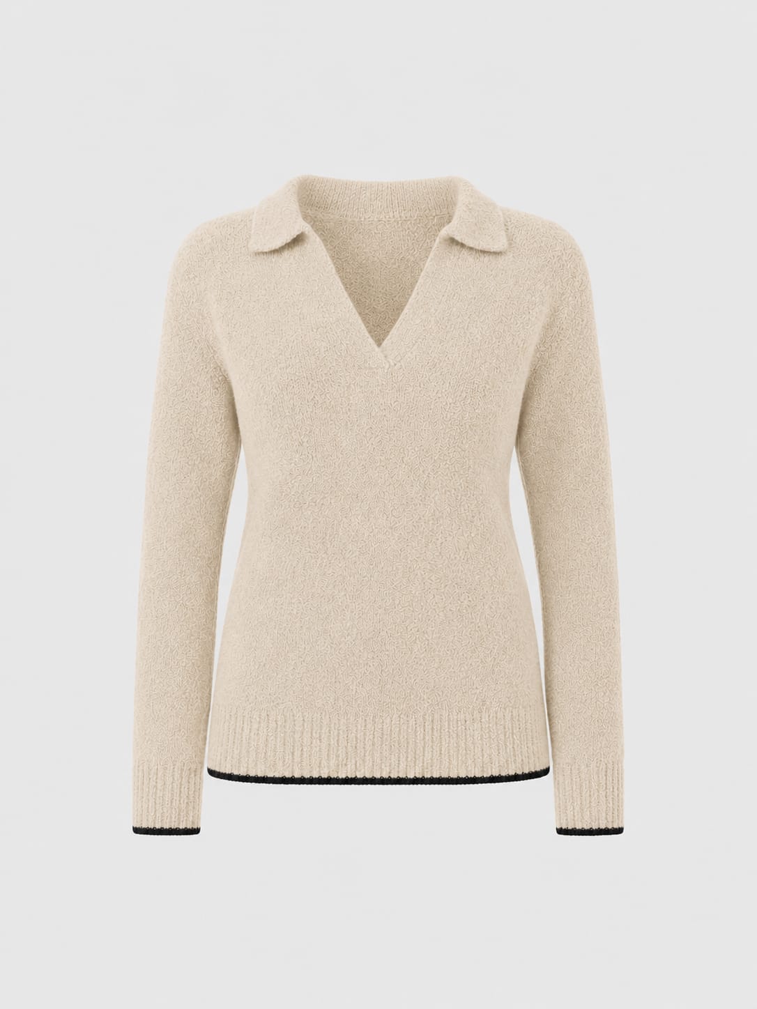 Delphi Polo Knit - Oatmeal
