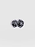 Dice Sticker Badge - Black