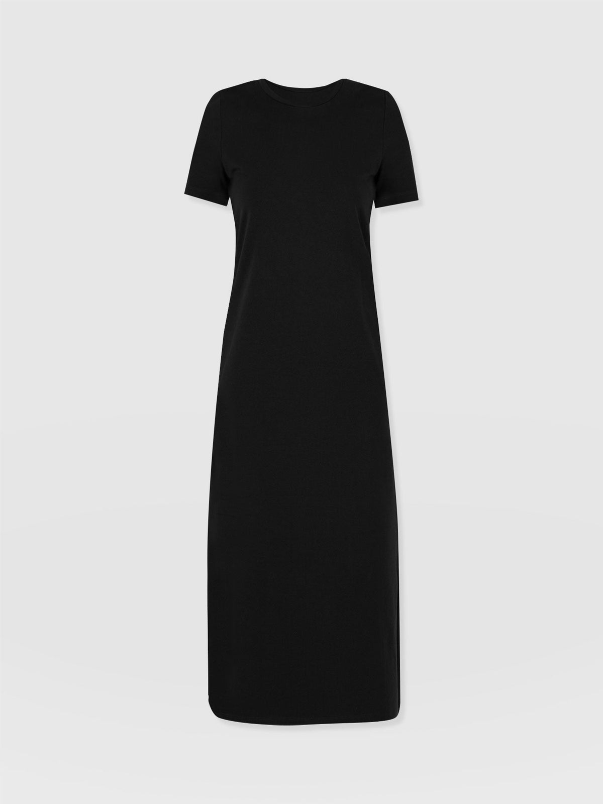 Easy T-Shirt Midi Dress - Black