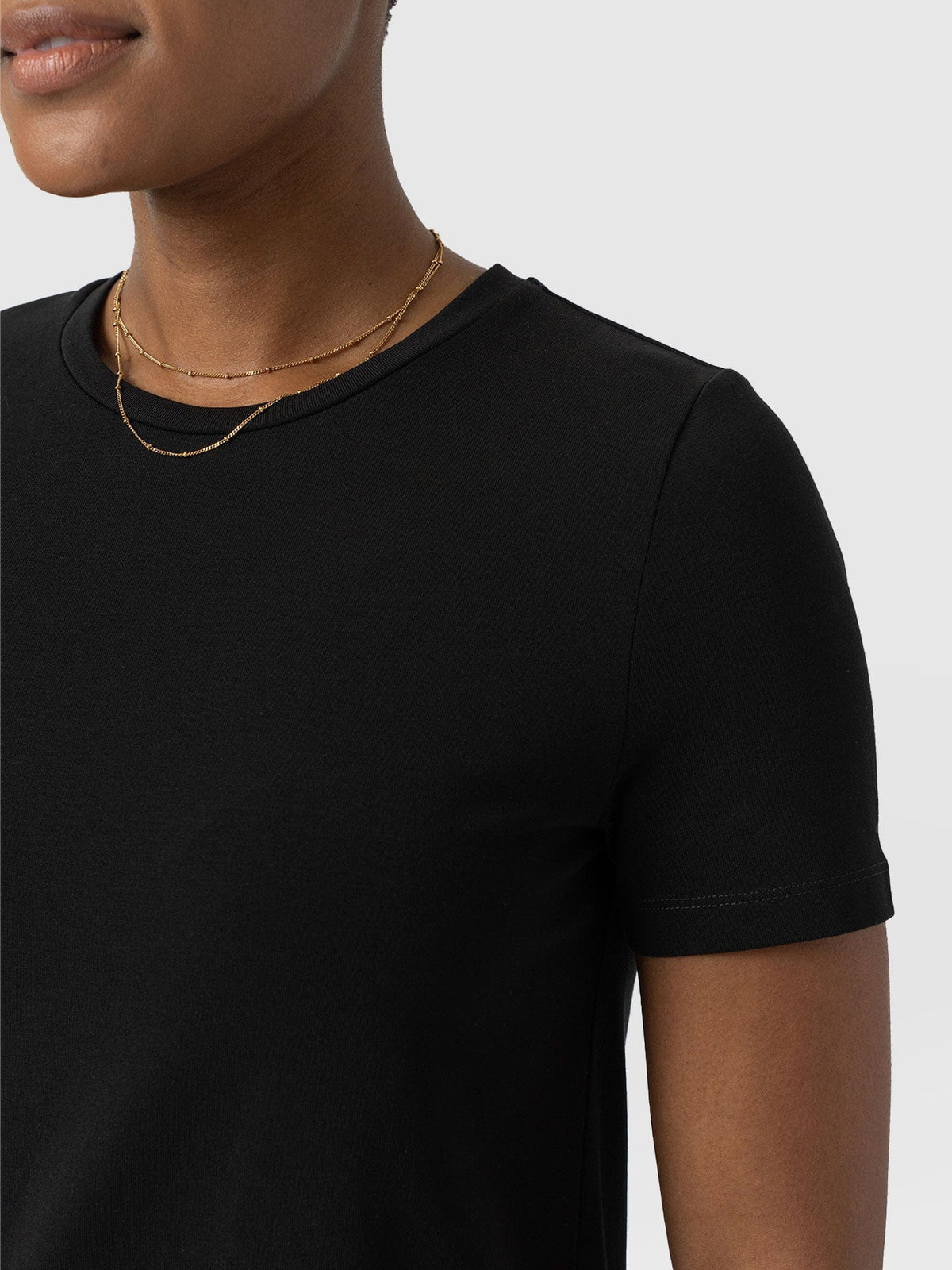 Easy T-Shirt Midi Dress - Black