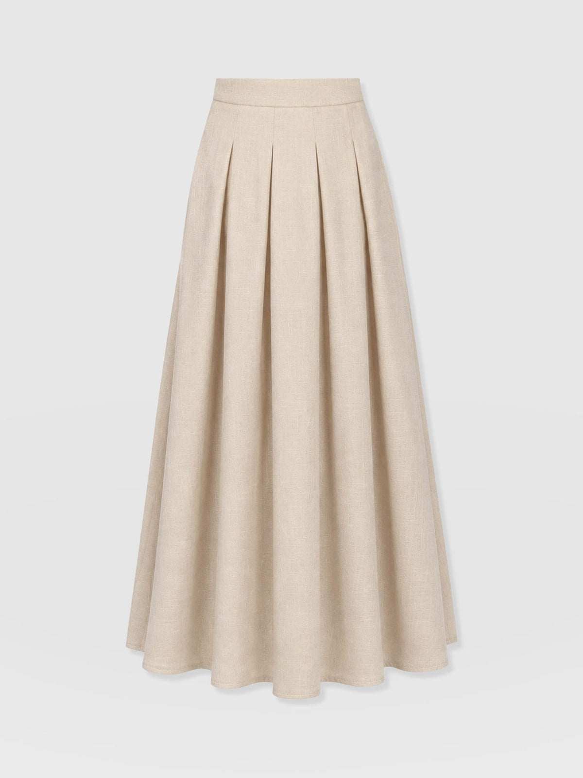 Eliza Pleated Skirt - Cream