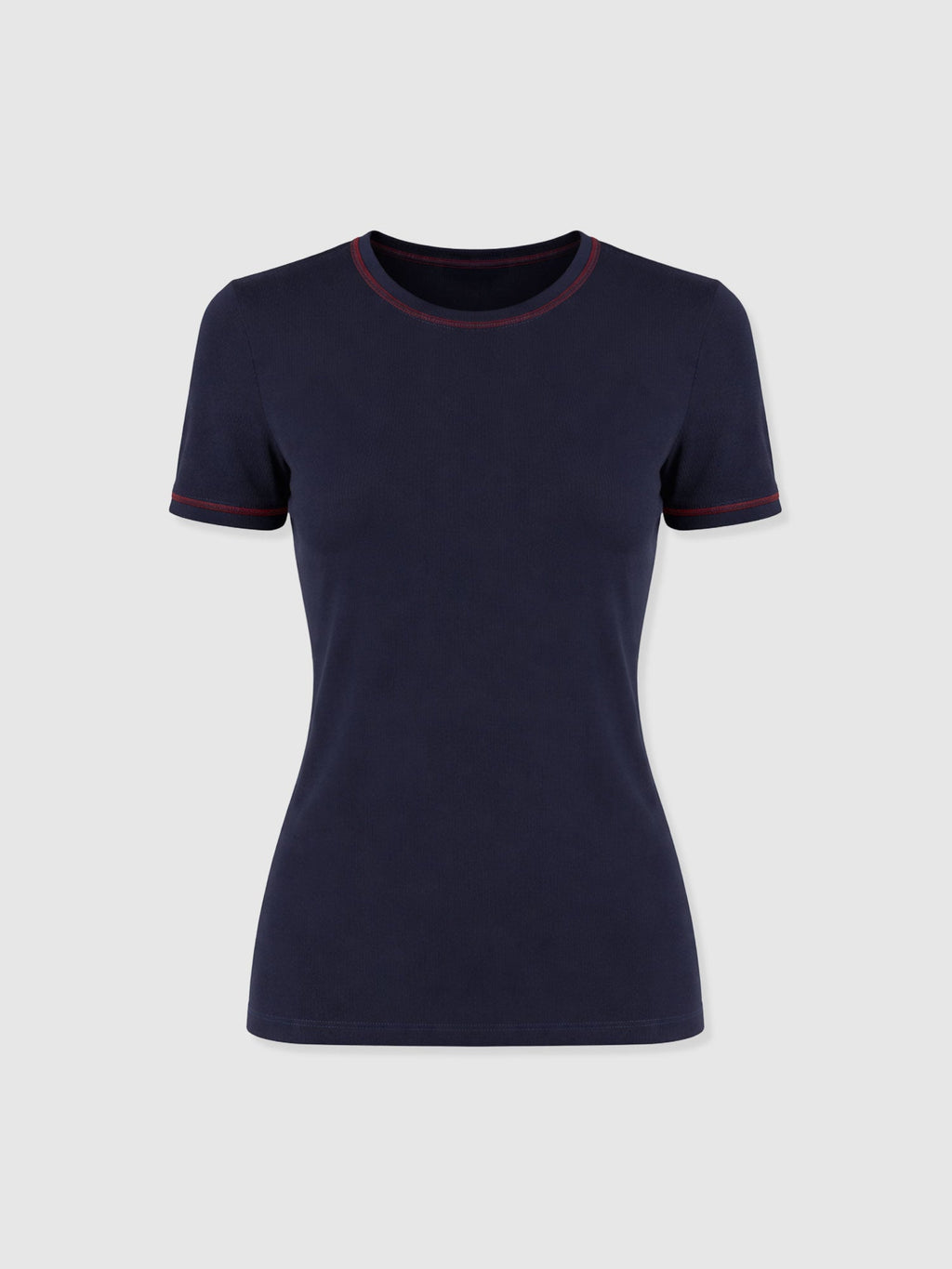 Ellen Piping Tee - Navy