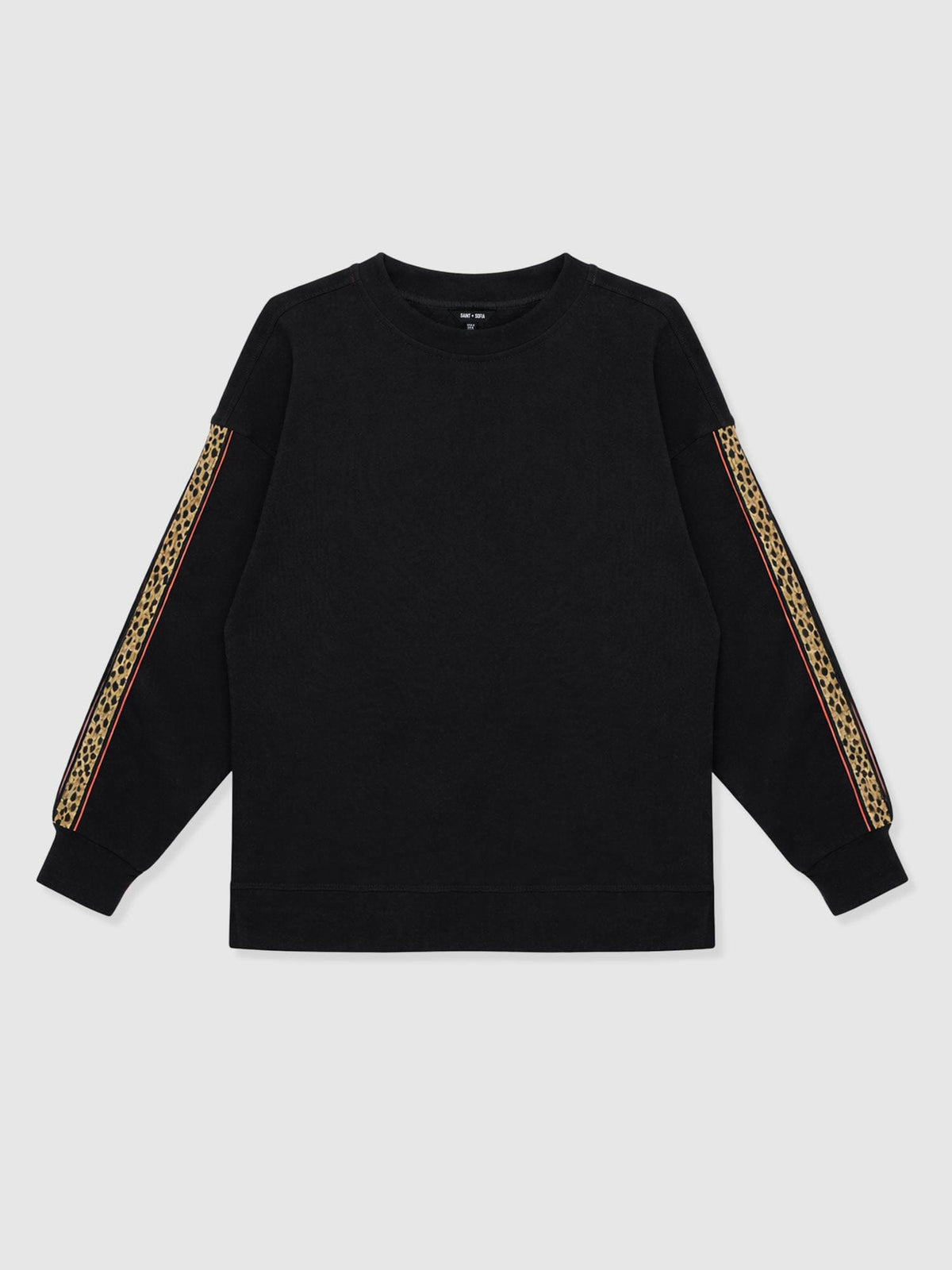 Hoxton Sweatshirt - Black - Leopard