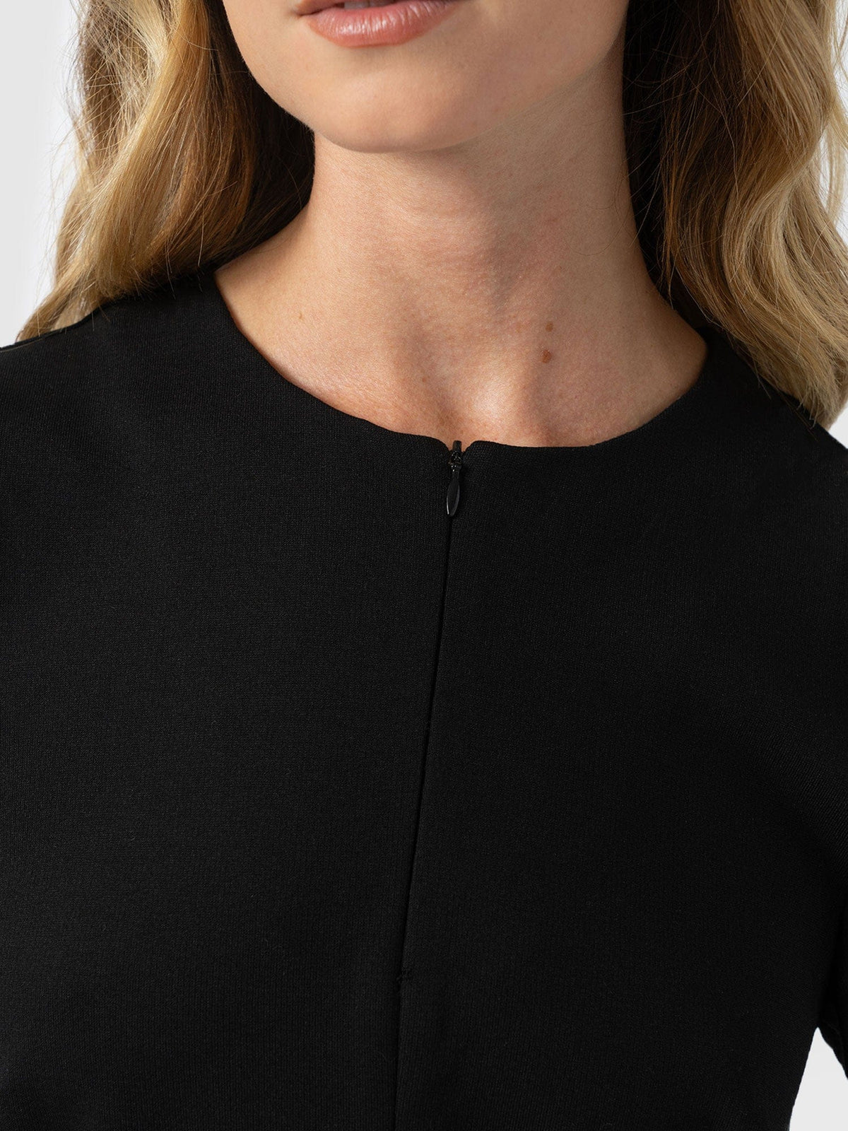 Esme Zip Up Dress - Black