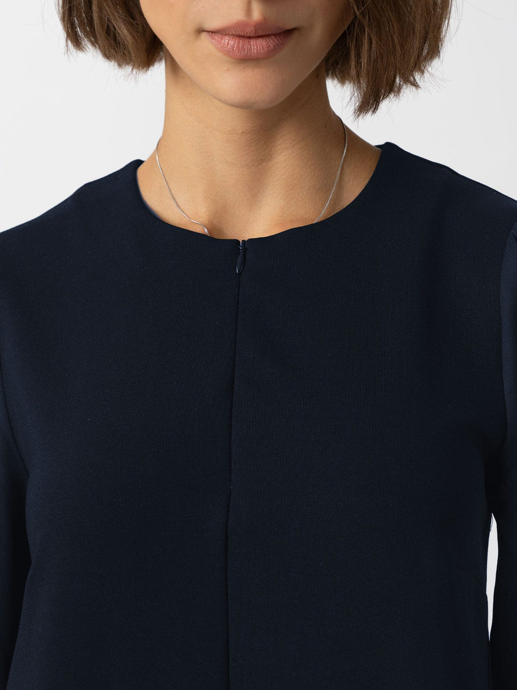 Esme Zip Up Dress - Navy