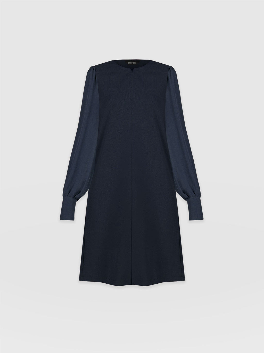 Esme Zip Up Dress - Navy