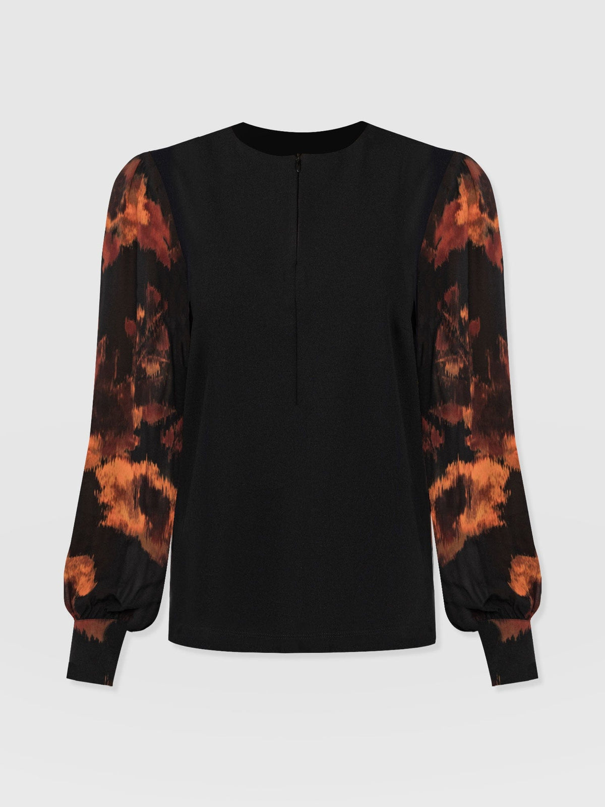 Esme Zip Up Top - Autumn Floral