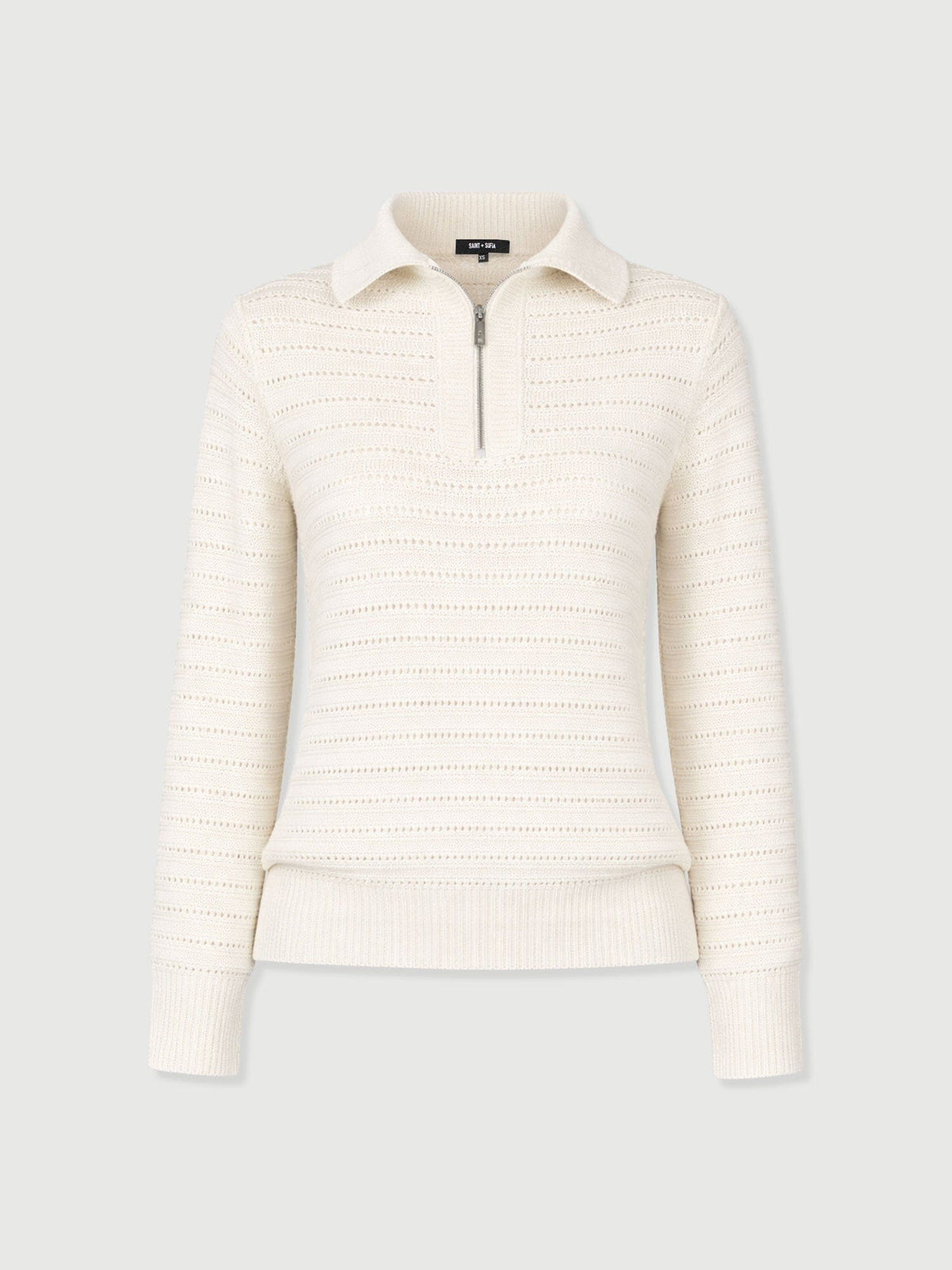 Ester Quarter Zip Knit - Cream