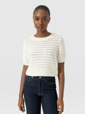 Ester Short Sleeve Knit - Cream