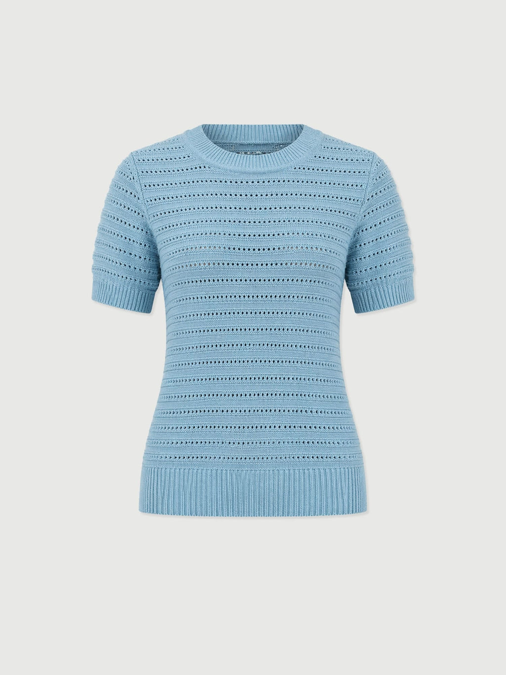 Ester Short Sleeve Knit - Powder Blue