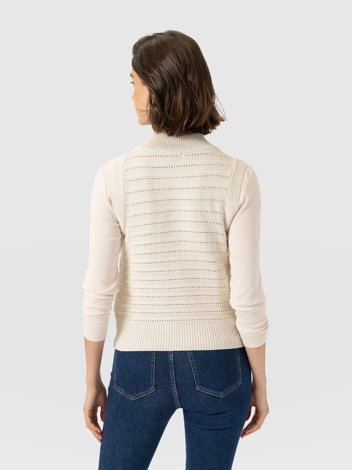 Ester Sleeveless Knit - Cream