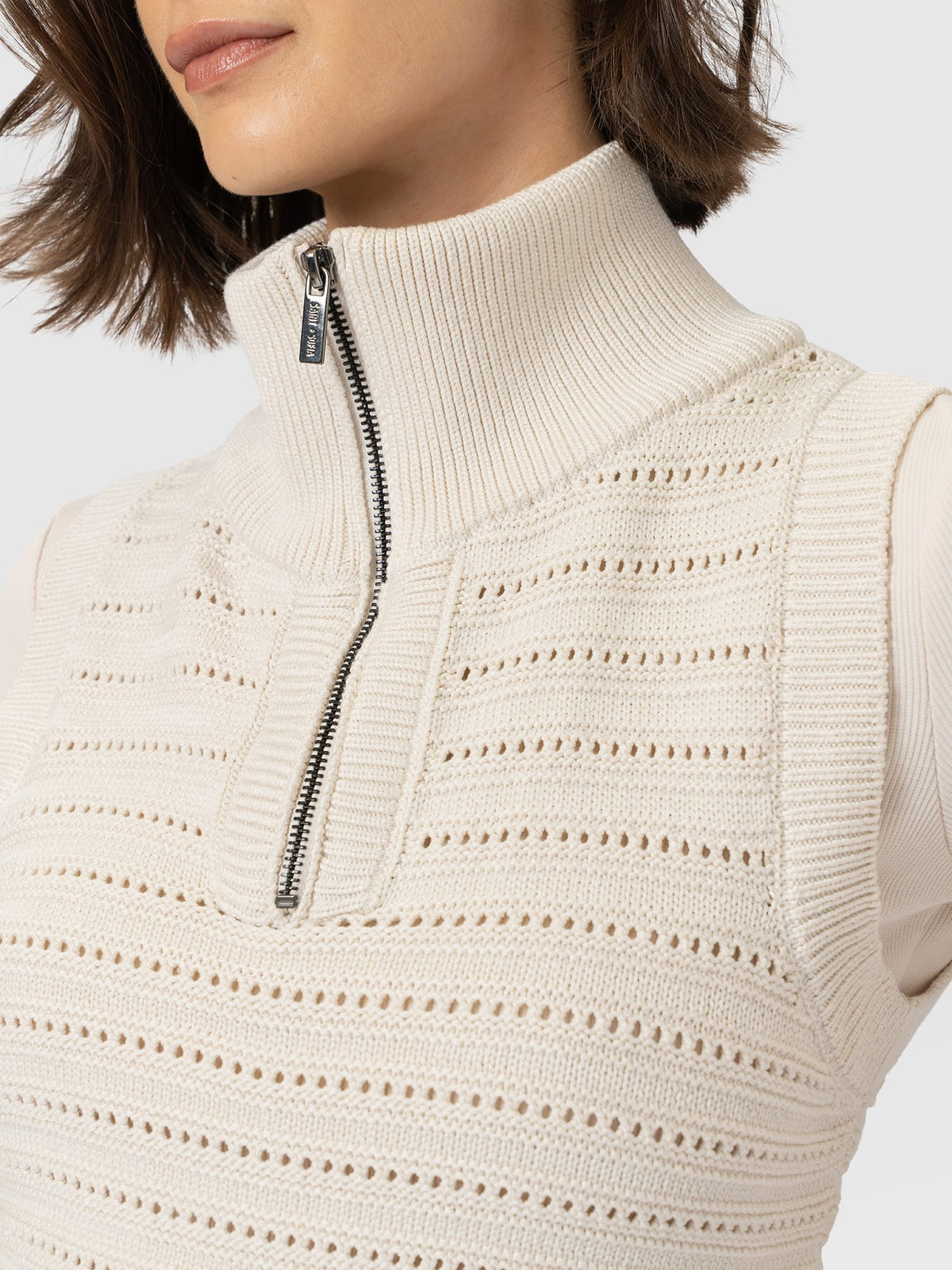 Ester Sleeveless Knit - Cream