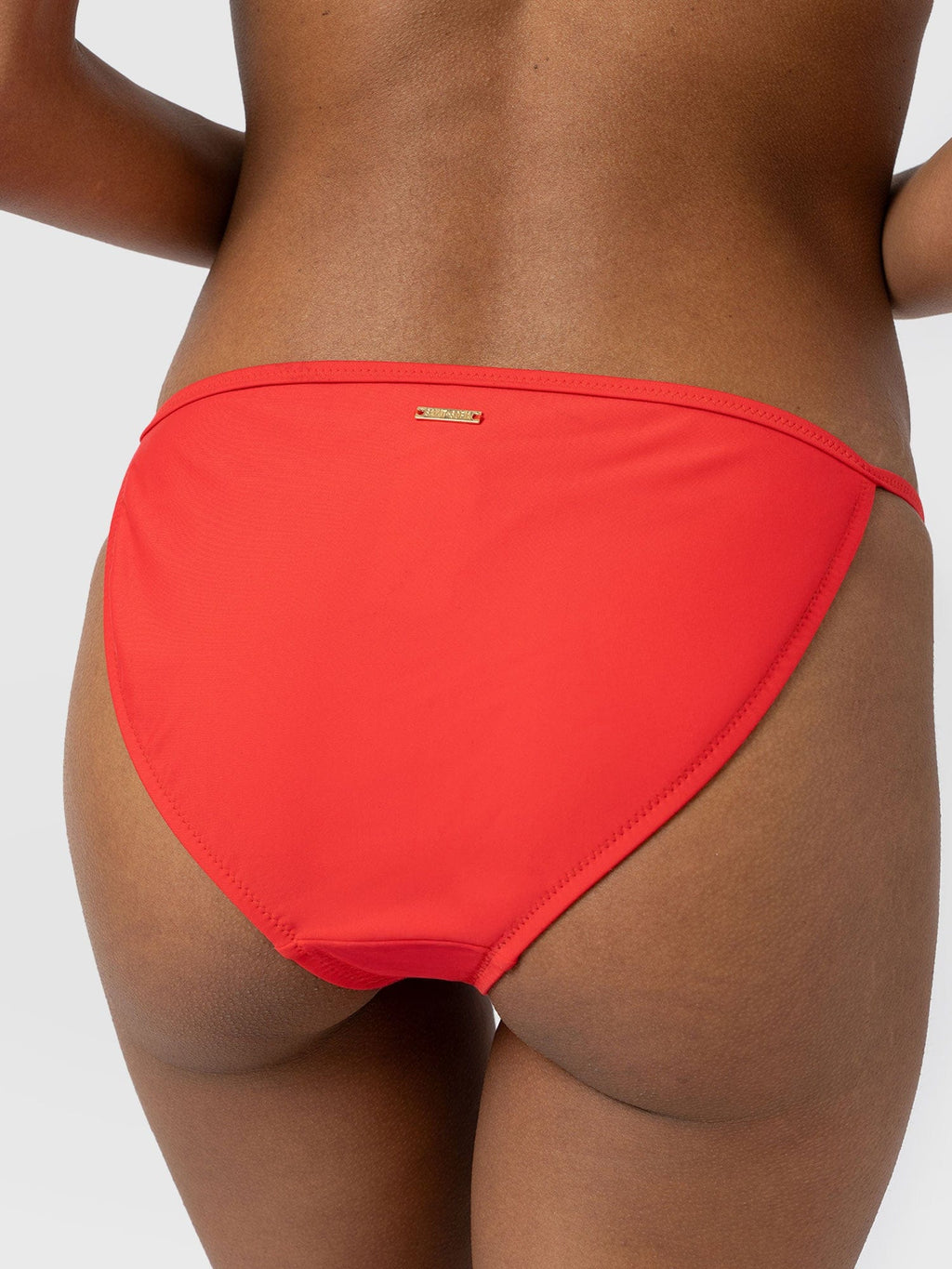 Faye Adjustable Bikini Bottom - Red