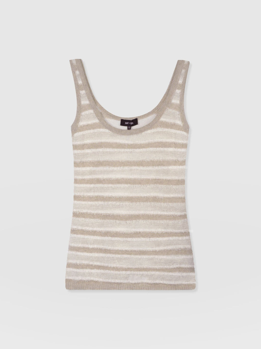 Fearne Knit Cami - Cream Stripe