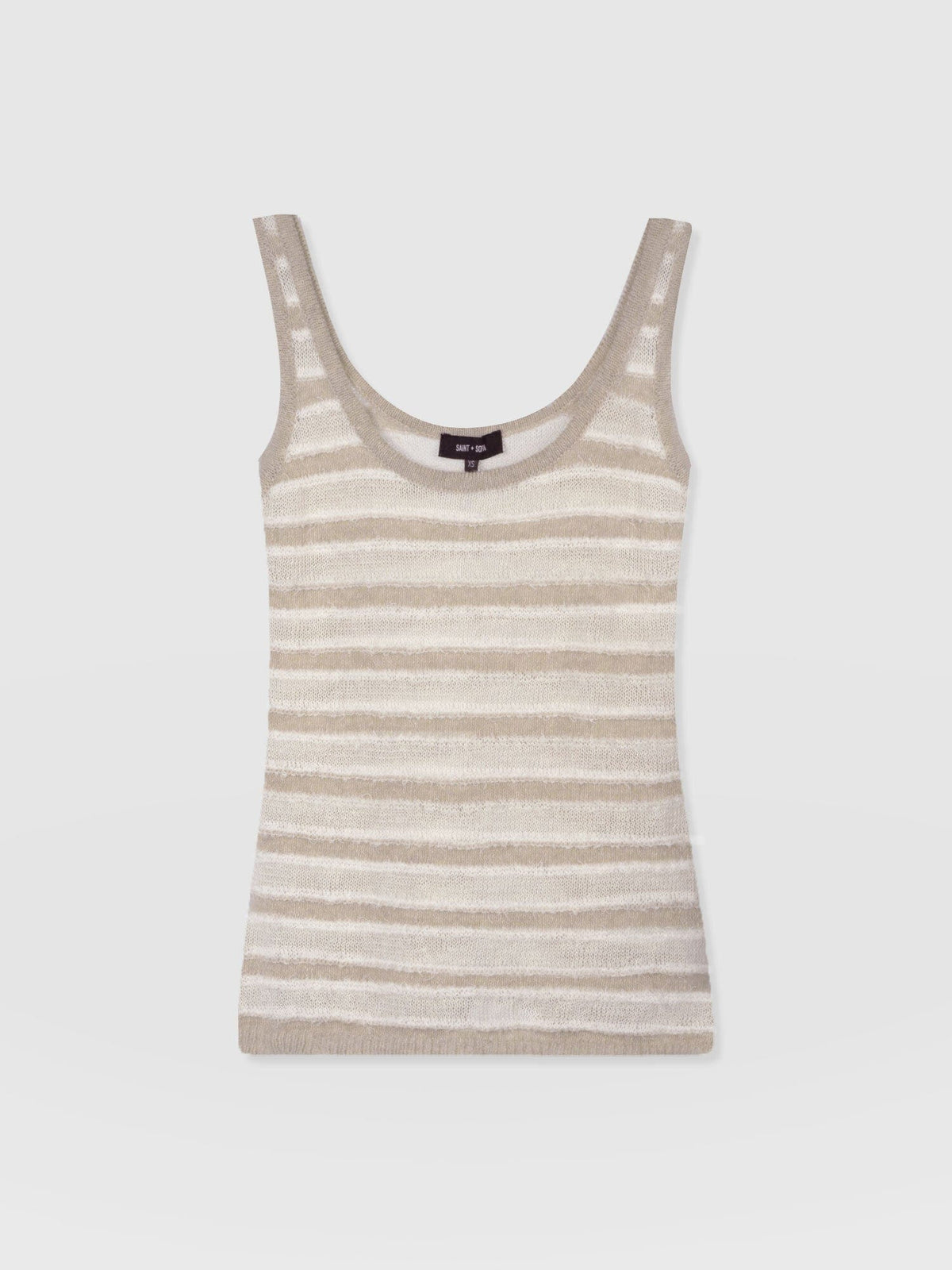 Fearne Knit Cami - Cream Stripe