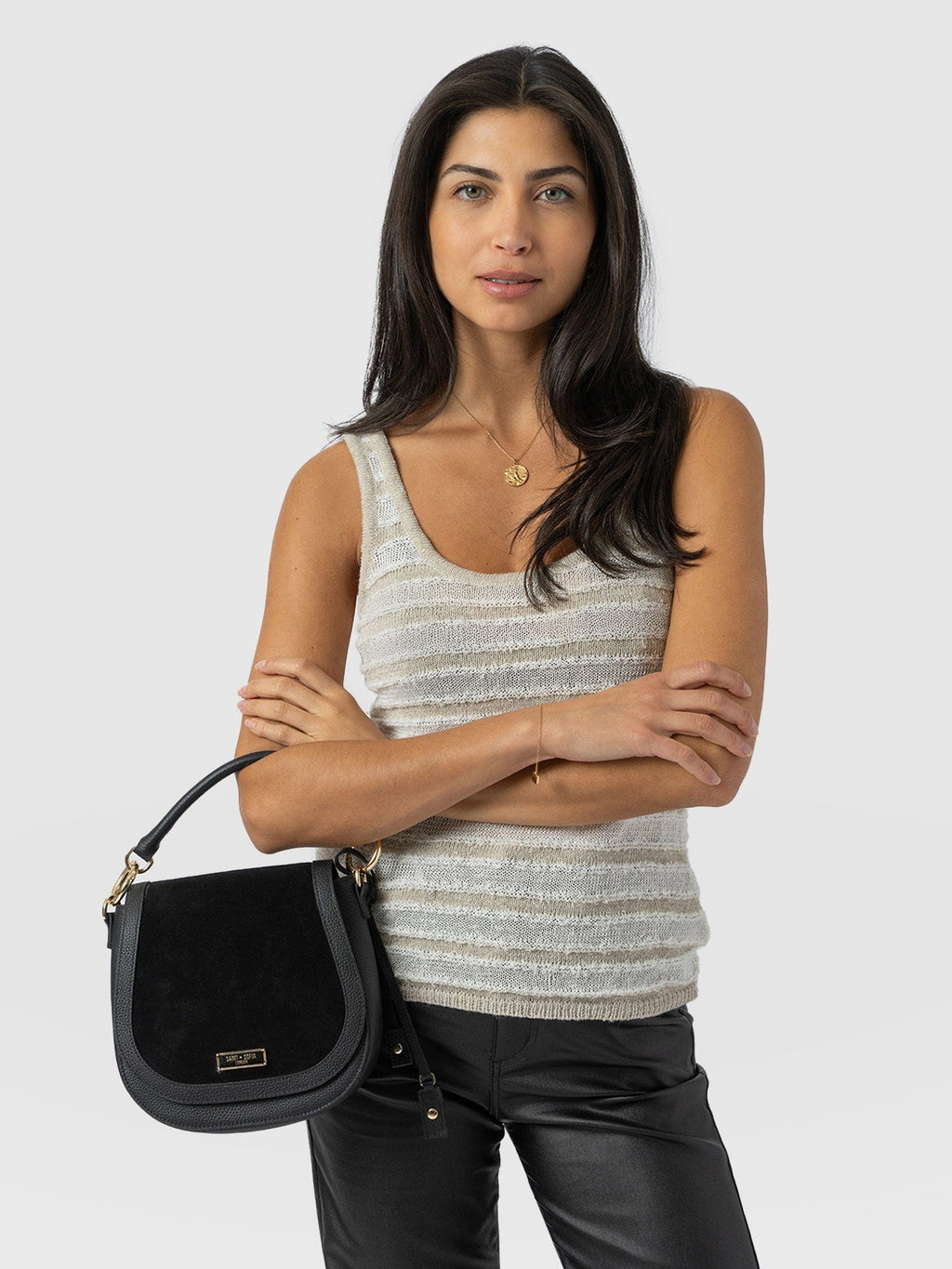 Fearne Knit Cami - Cream Stripe