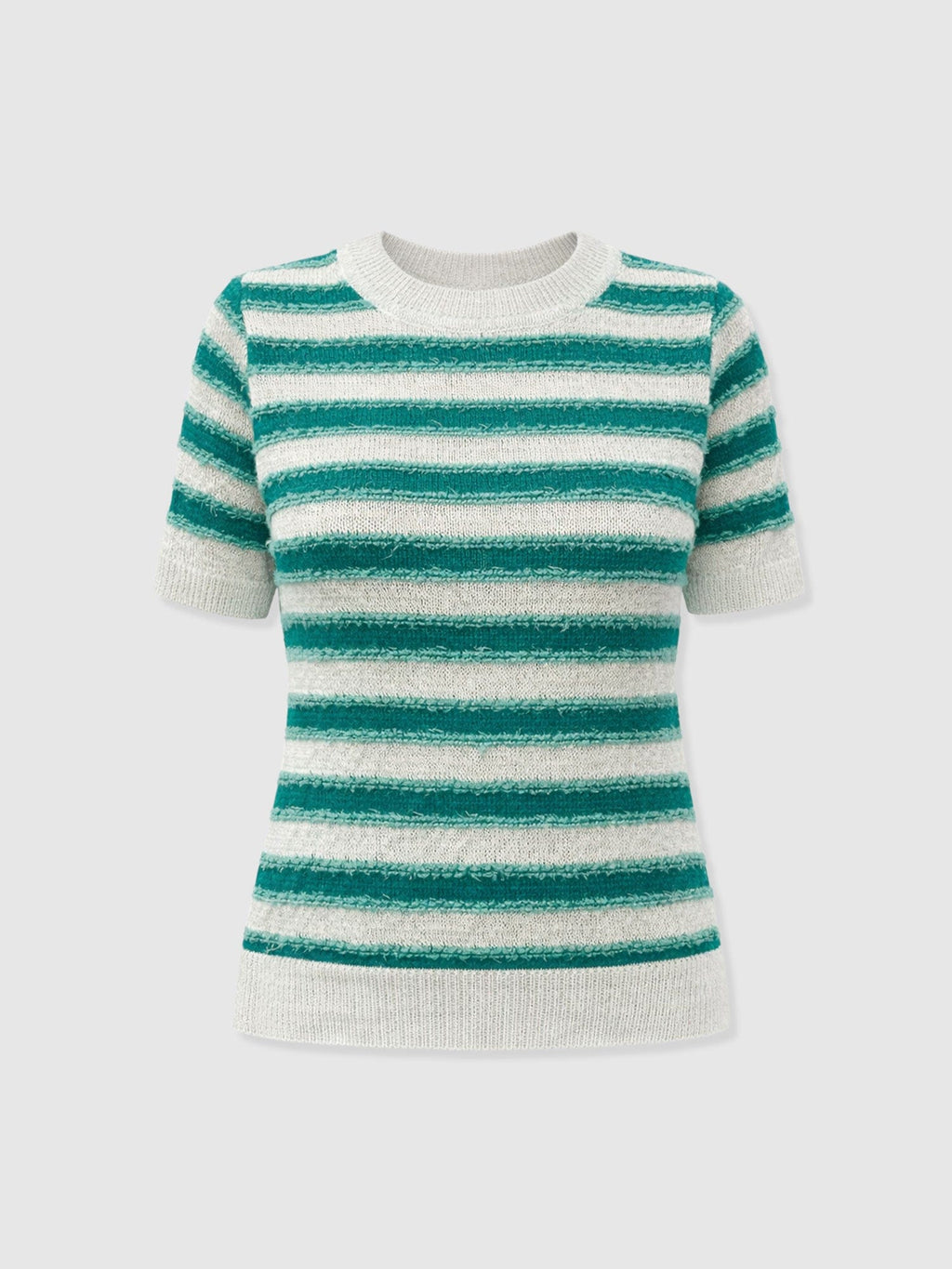 Fearne Knit Tee - Mint Stripe