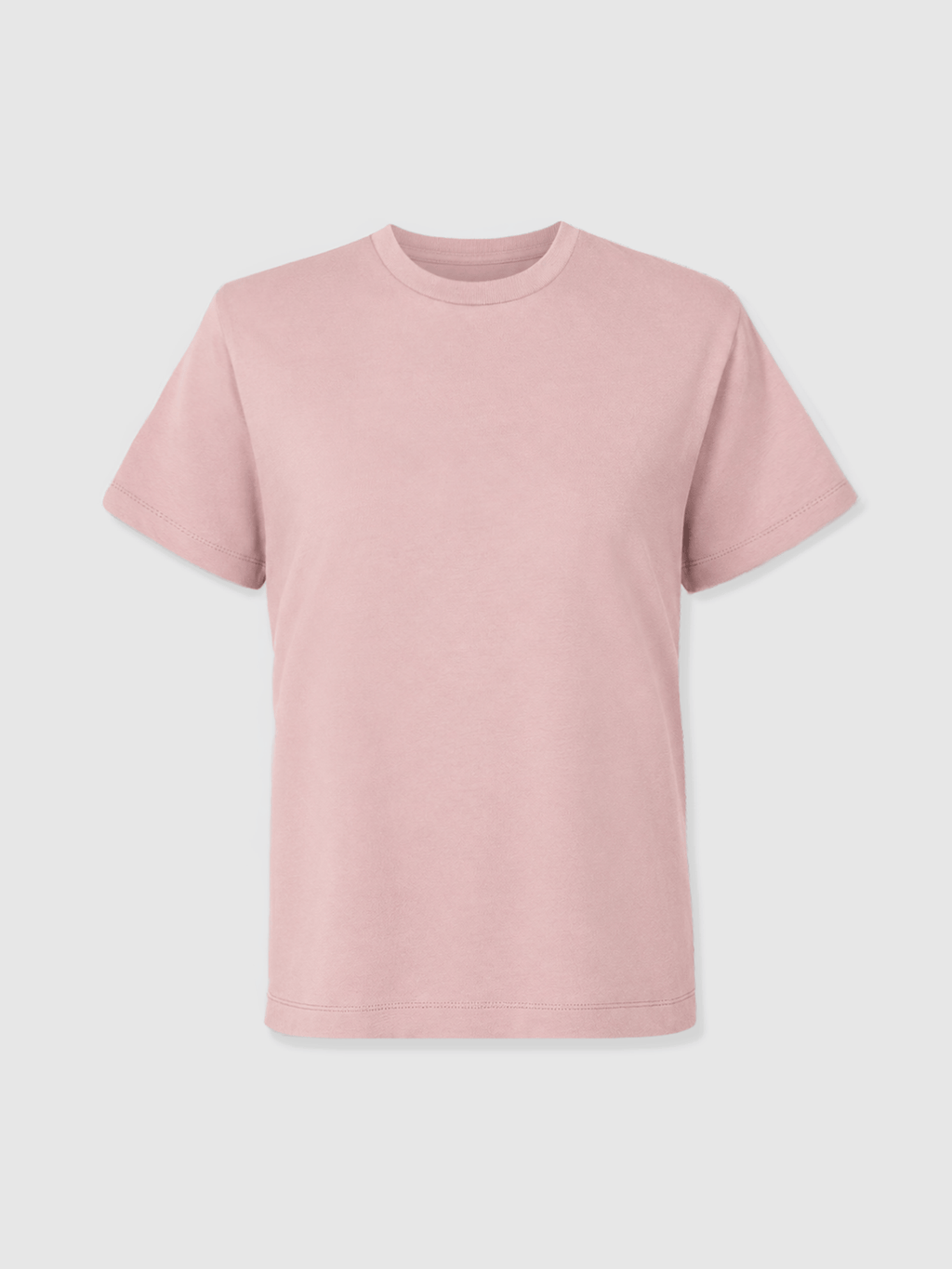 Finsbury Crew Neck Tee - Dusty Pink