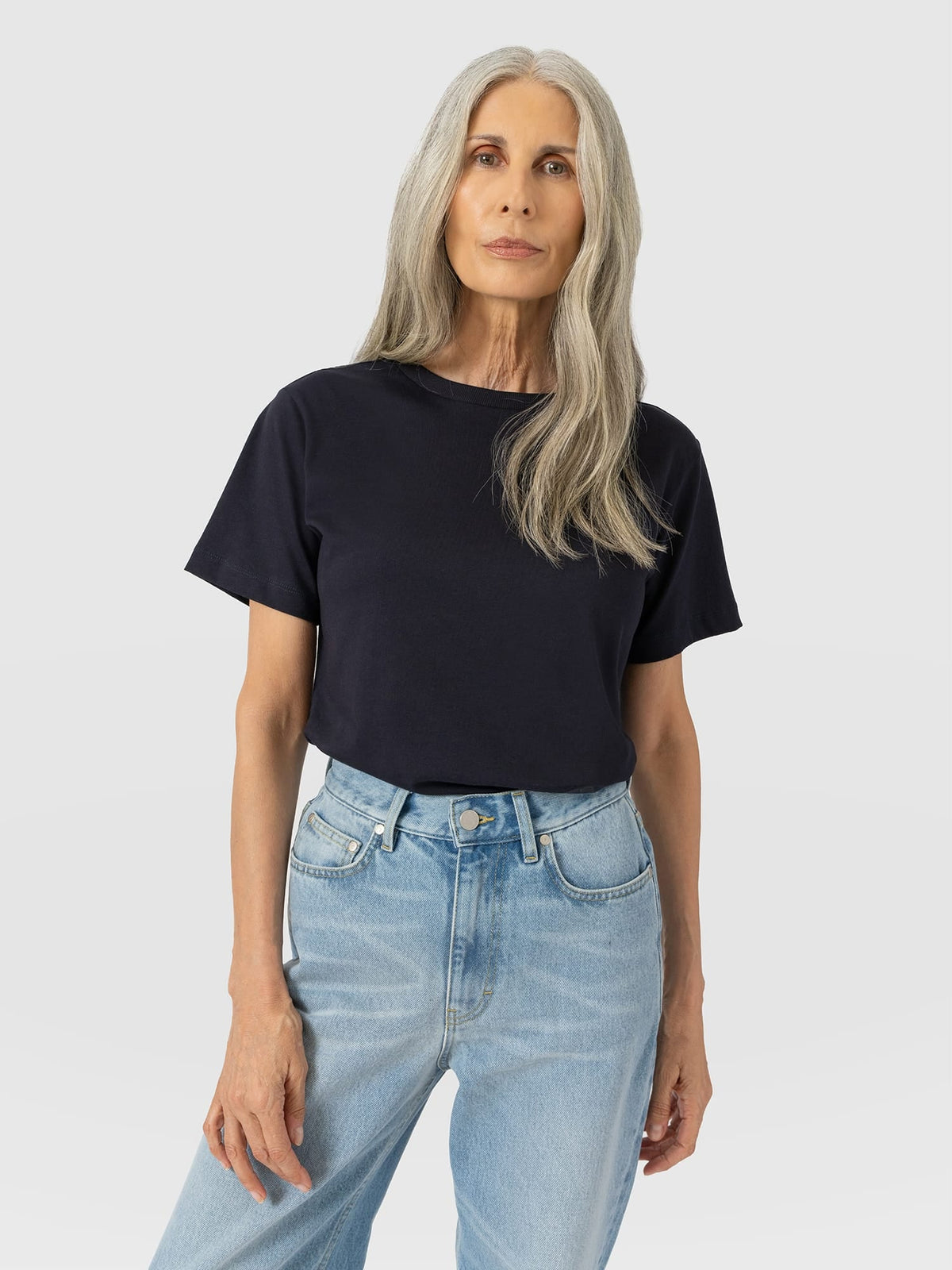 Finsbury Crew Neck Tee - Navy