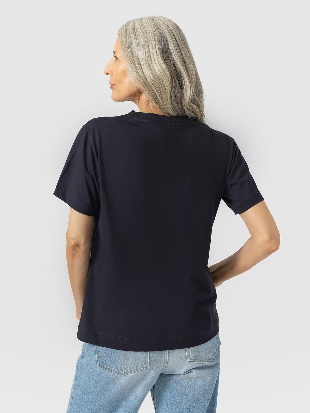 Finsbury Crew Neck Tee - Navy