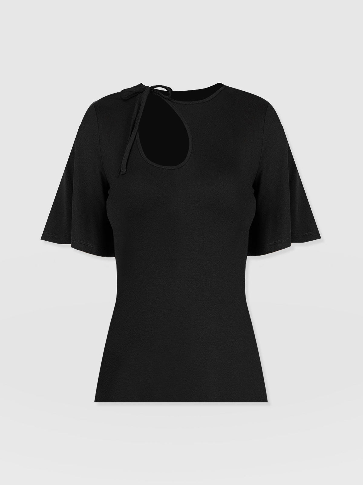 Freya Tie Tee - Black