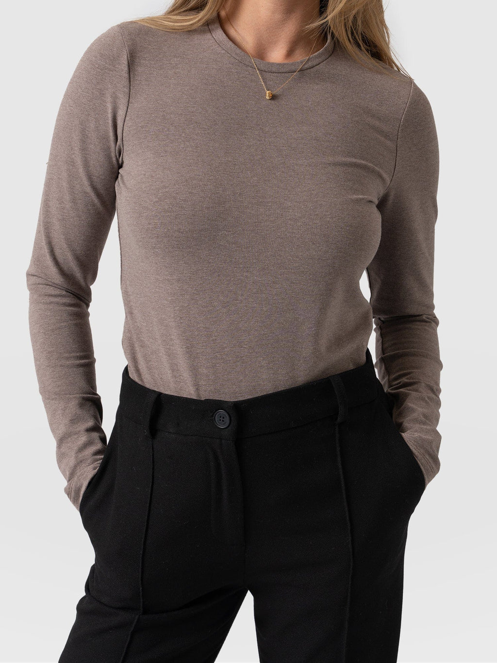 Keller Crew Neck Tee - Coco