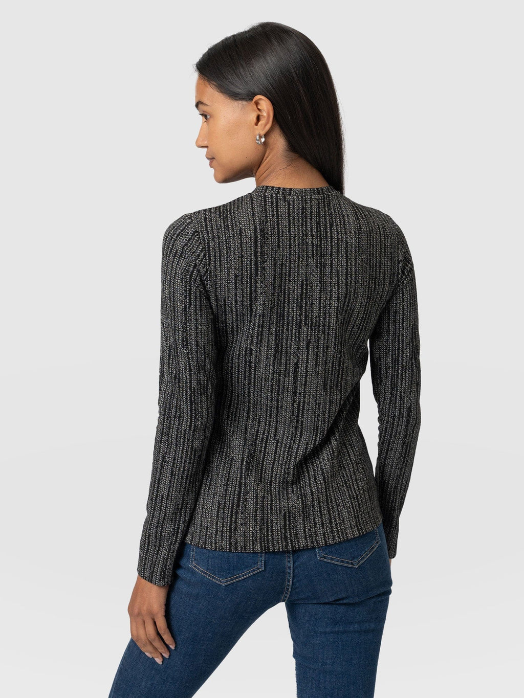 Keller Crew Neck Tee - Grey/Black