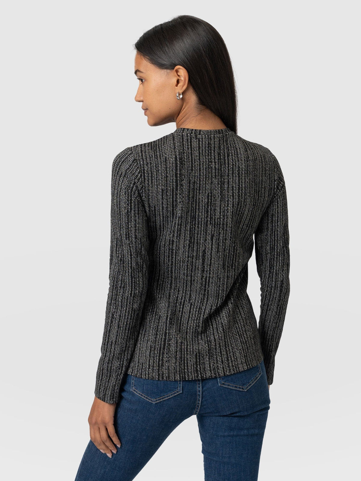 Keller Crew Neck Tee - Grey/Black
