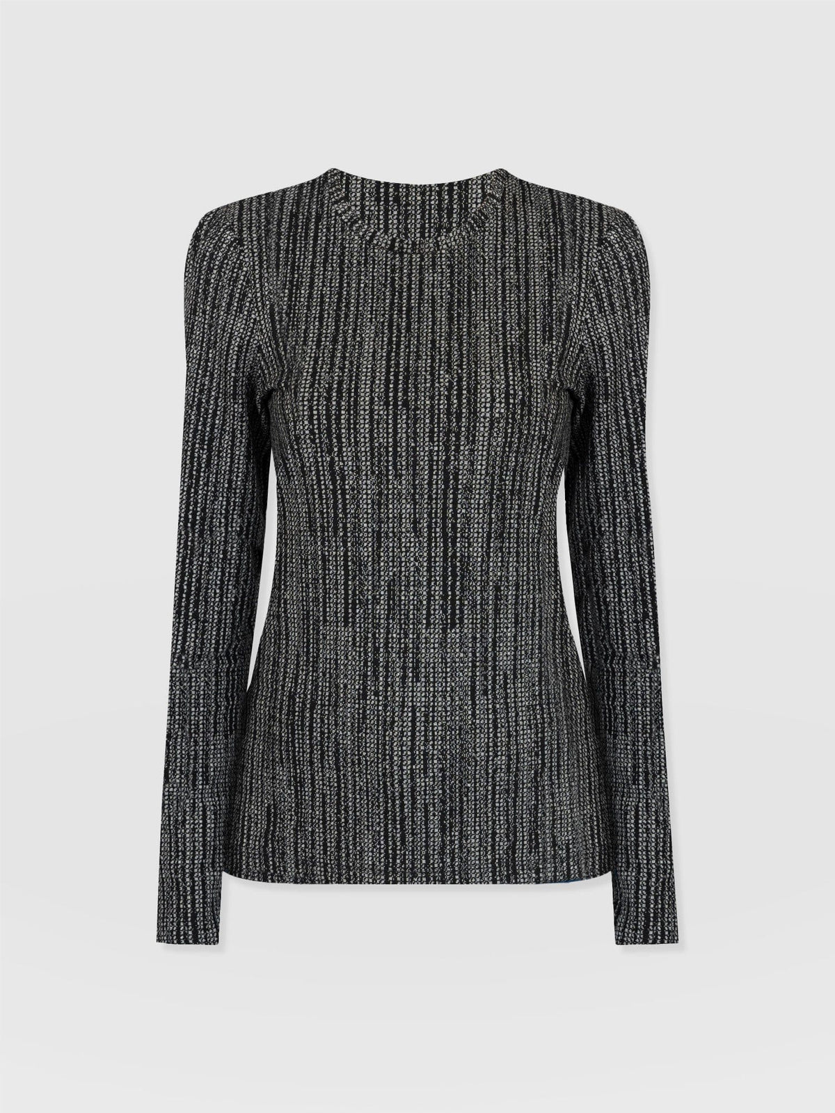 Keller Crew Neck Tee - Grey/Black