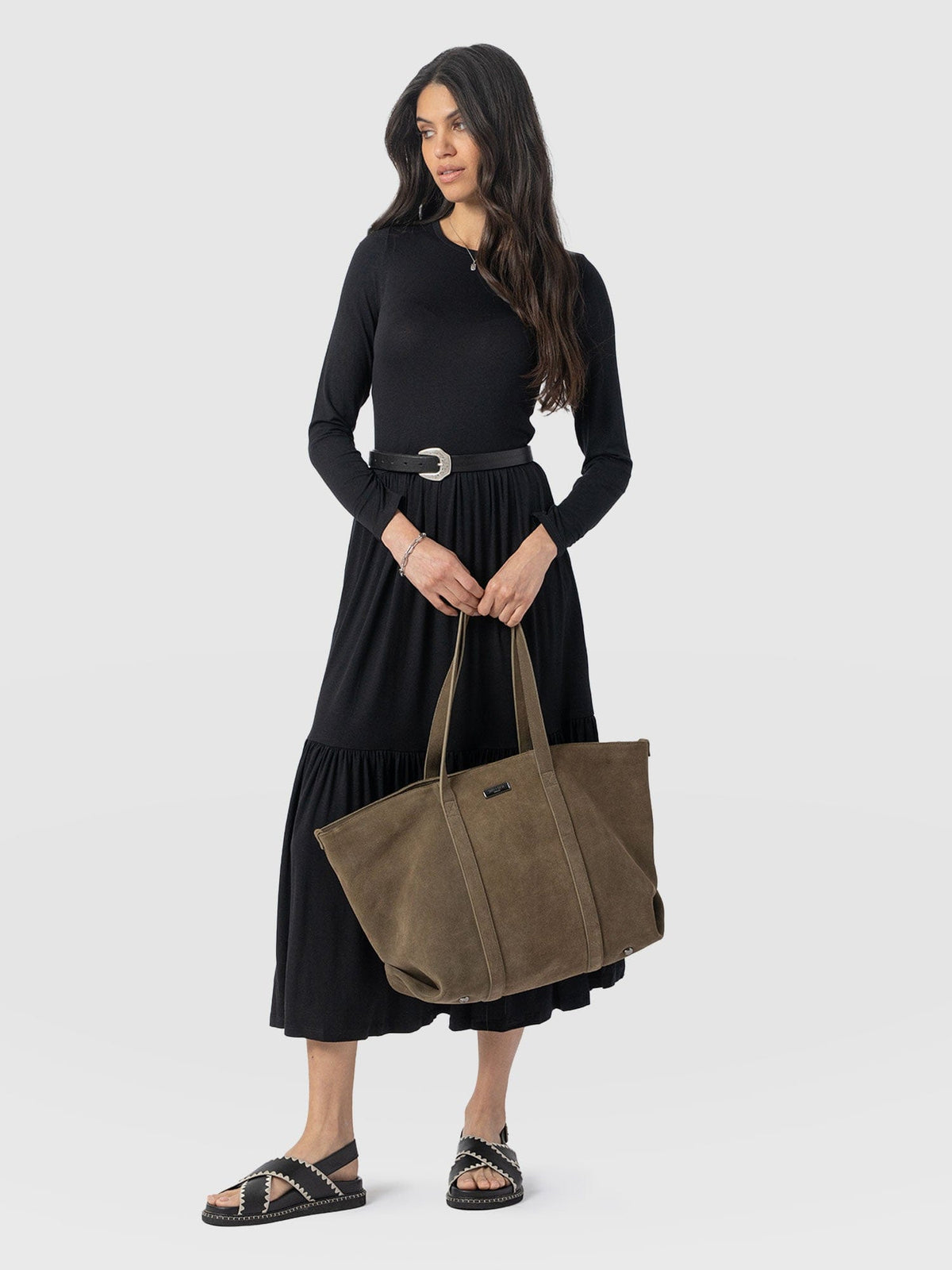 Greenwich Dress Long Sleeve - Black