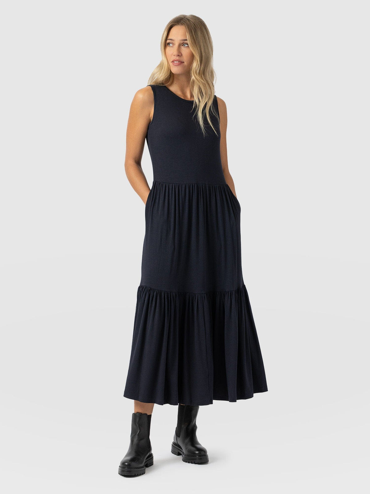 Greenwich Dress - Navy