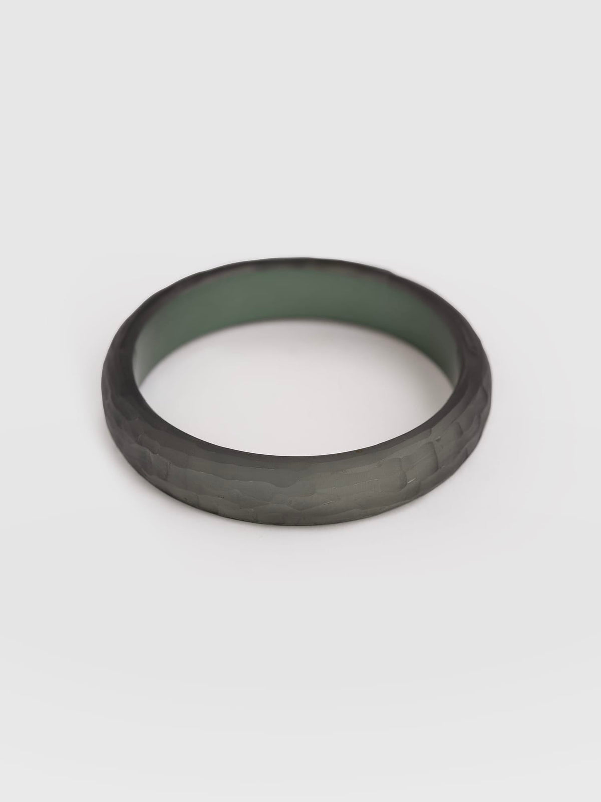 Hammered Bangle - Green