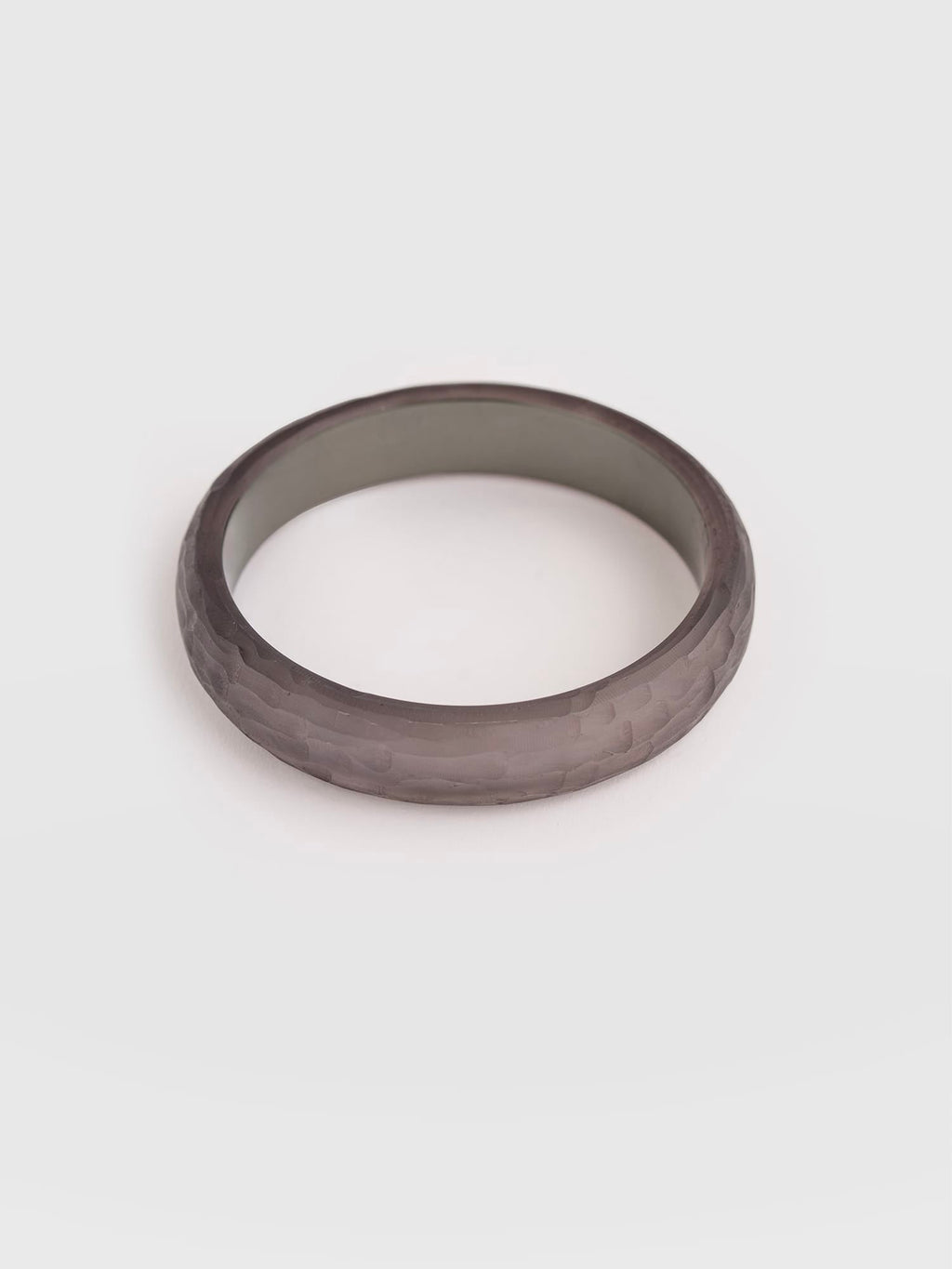 Hammered Bangle - Grey