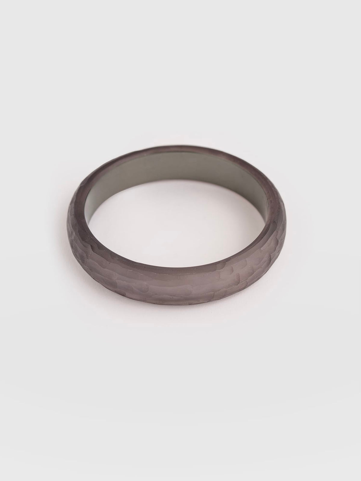 Hammered Bangle - Grey