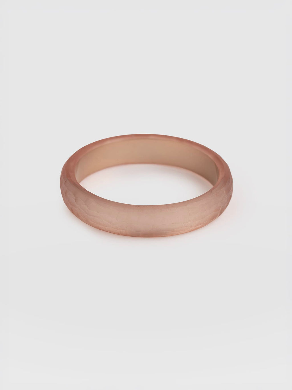 Hammered Bangle - Pink Champagne