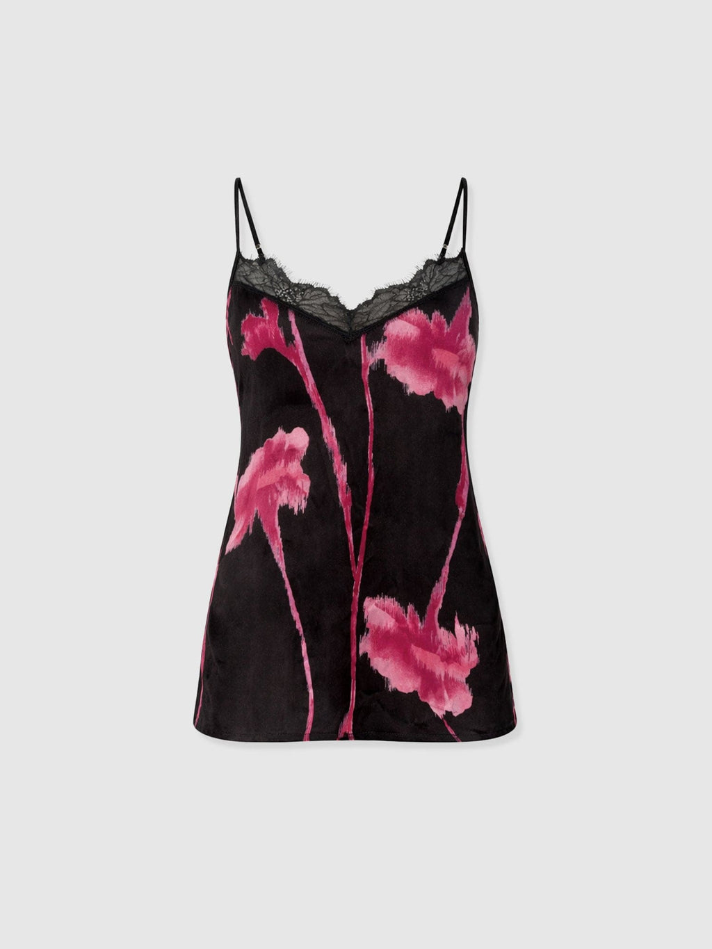 Harper Lace Cami - Pink Stem Floral