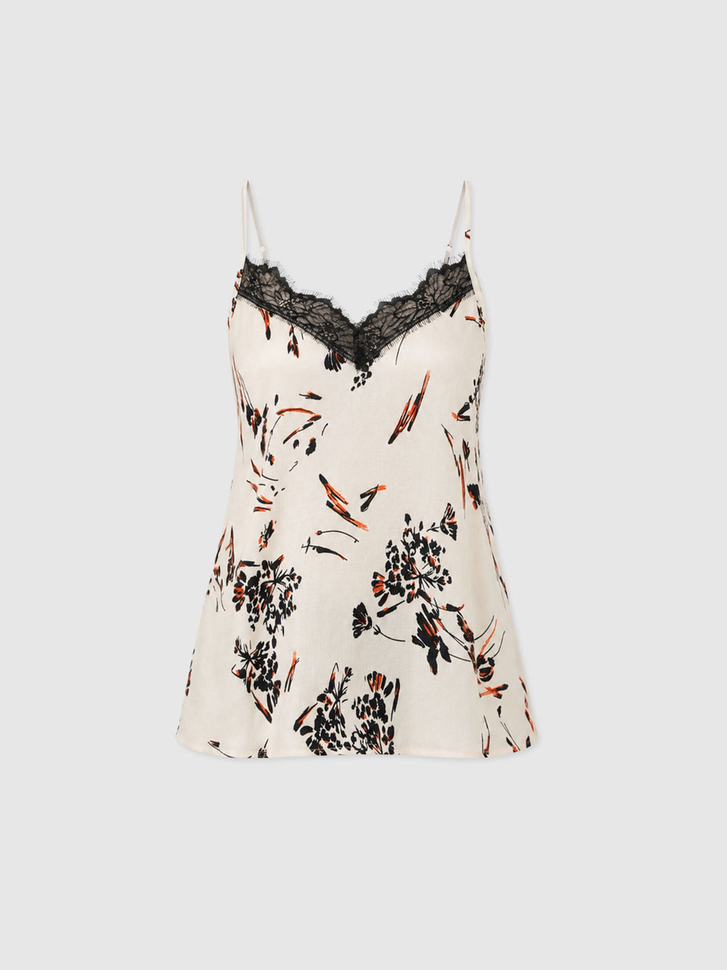 Harper Lace Cami - White Mist Floral