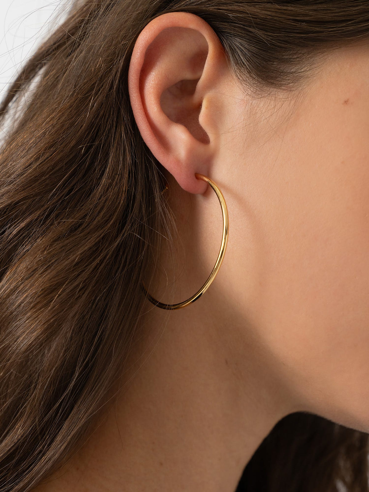Hoop Large Earrings - Gold