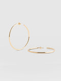 Hoop Large Earrings - Gold