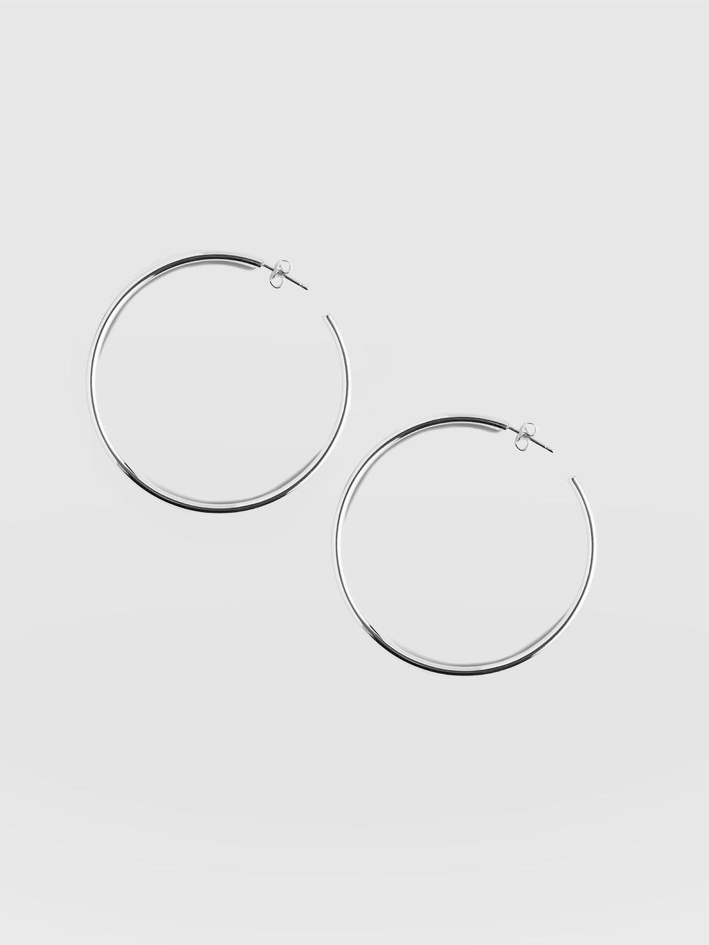 Hoop Large Earrings - Silver